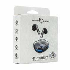 White Shark HYPERBEAT crne bluetooth slušalice s mikrofonom GEB-TWS37