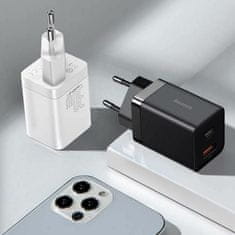 BASEUS punjač 30W USB/TipC ProQC bijeli Super Si CCSUPP-E02