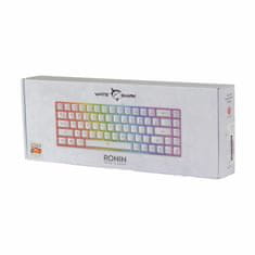 White Shark USB tipkovnica bijela gaming GK-2201 RONIN-W-HR