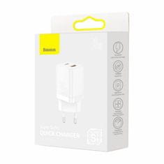 BASEUS punjač 30W USB/TipC ProQC bijeli Super Si CCSUPP-E02