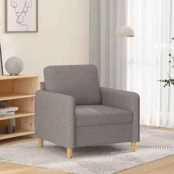 Vidaxl Fotelja, taupe, 60 cm, presvlaka od tkanine