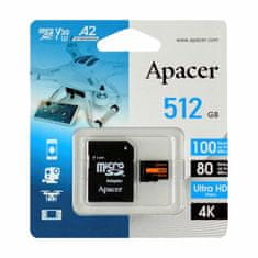 Apacer microSD XC memorijska kartica 512 GB U3 R100 V30 A2 AP512GMCSX10U8-R