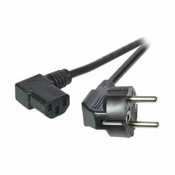 EFB Kabel za napajanje 220V EURO 3m kutni crni