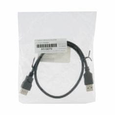 EFB USB produžni kabel A-A 0,5 m crni dvostruko oklopljeni K5248SW.0.5V2