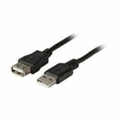 EFB USB produžni kabel A-A 0,5 m crni dvostruko oklopljeni K5248SW.0.5V2