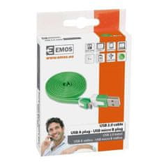 Ostatní USB kabel Emos SM7001G USB 2.0 A/M - micro B/M, 1m, zeleni