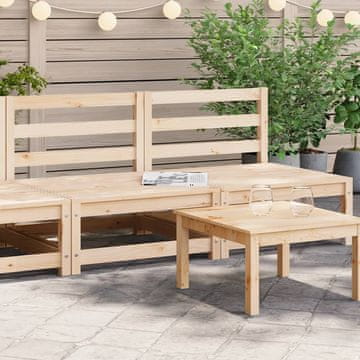 Vidaxl Vrtne sofe bez naslona za ruke, set od 2, 70x70x67 cm, bor