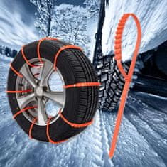 JOIRIDE® Univerzalni auto lanci za snijeg, 10 kom, brzo postavljanje, tihi i izdržljivi, za gume 175–295 mm | NIFTCHAINS
