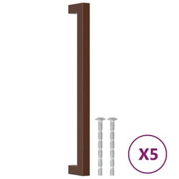 Vidaxl Ručke za ormarić 5 kom brončane 224 mm od nehrđajućeg čelika