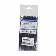 GW Kabelske vezice 160x2,5 mm crne UV pakiranje/100 k25160-0002