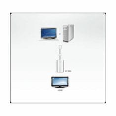 Aten DisplayPort mini - HDMI adapter + audio bijeli VC980-AT