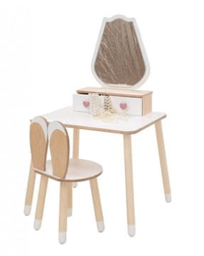 Furnitura MONTESSORI KOZMETIČKI STOLIĆ TULIPAN (VIŠE BOJA)