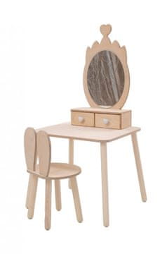 Furnitura MONTESSORI KOZMETIČKI STOLIĆ KRONA (VIŠE BOJA)