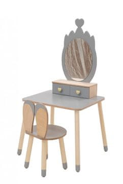 Furnitura MONTESSORI KOZMETIČKI STOLIĆ KRONA (VIŠE BOJA)