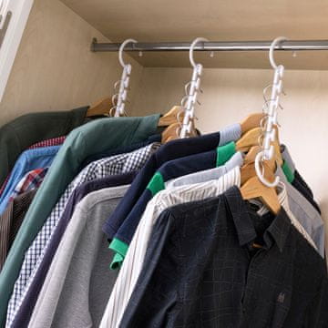 InnovaGoods Organizator Vješalica za 40 Odjevnih Predmeta Plusrobe 24 Dijelovi
