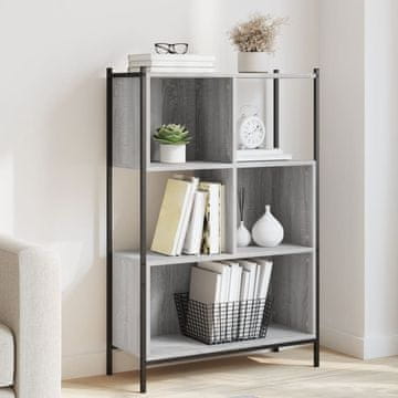 Vidaxl Polica, sivi hrast sonoma, 72x28x109 cm, materijal na bazi drva
