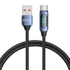 Tech-protect Ultraboost LED kabel USB / USB-C 66W 6A 1m, plava