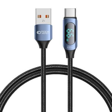 Tech-protect Ultraboost LED kabel USB / USB-C 66W 6A 1m, plava