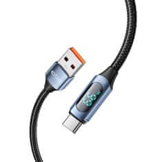 Tech-protect Ultraboost LED kabel USB / USB-C 66W 6A 1m, plava