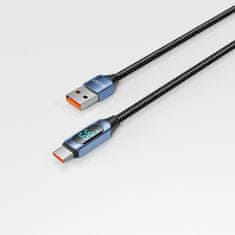 Tech-protect Ultraboost LED kabel USB / USB-C 66W 6A 1m, plava