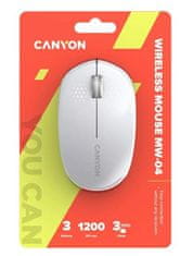 Canyon MW-04 bežični miš, bijeli