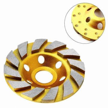 Netscroll Dijamantna brusna ploča za kutnu brusilicu, 100 mm, 22 mm, za mramor, granit i keramiku, TurboWheel.