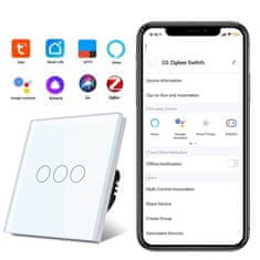 BOT Pametni Zigbee prekidač svjetla THREE SL13 – bijeli