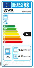 VOX electronics CHT6155WQ staklokeramički štednjak