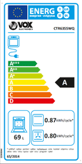 VOX electronics CTR6355WQ staklokeramički štednjak