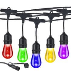 BOT Vanjski pametni LED party lanac OSL3 15 metara Tuya RGBIC WiFi i BT