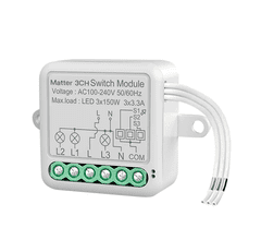 BOT Smart WiFi prekidač Matter SB14 s tri tipke