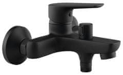 AQUALINE LOTTA Zidna Kupaonska Baterija, Mat Crna, AQUALINE