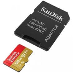 SanDisk Extreme memorijska kartica, microSDXC, 128 GB + SD adapter