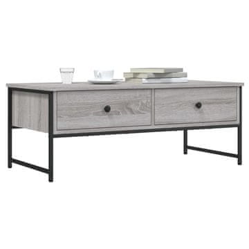 Vidaxl Klub stolić, sivi hrast sonoma, 101x49x39,5 cm