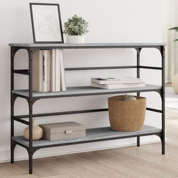 Vidaxl Konzolni stolić, sivi hrast sonoma, 100x32x75 cm