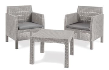 TOOMAX MATILDE 2 SJEDALA, garnitura, svijetlo siva, 3 komada