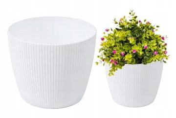 Lamela Cvjetna tegla Magnolia Jumper, bijeli plastični poklopac, 11 cm