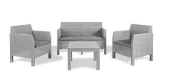 TOOMAX MATILDE 4 SJEDALA, garnitura, svijetlo siva, 4 komada