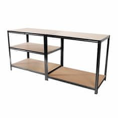 Linder Exclusiv Metalna polica 180x90x40 cm 5 polica Crna