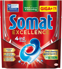 Somat Excellence 4u1 tablete za perilicu posuđa, 75/1