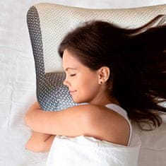 Netscroll 2x Ergonomski anatomski jastuk za spavanje, podrška vratu i leđima, udoban i prozračan, jastuk za bolji san, za sve položaje spavanja, ErgonomicPillow, upgrade