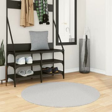 Vidaxl HUARTE tepih, niski flor, sivi, Ø 100 cm