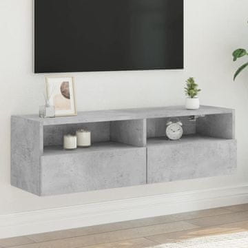 Vidaxl Zidni TV ormarić betonsko-sivi 100x30x30 cm