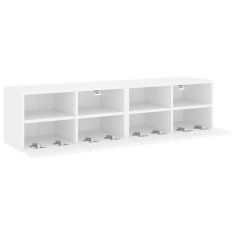 Vidaxl Zidni TV ormarići, 2 kom, bijeli, 60x30x30 cm