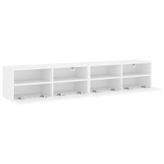 Vidaxl Zidni TV ormarići, 2 kom, bijeli, 80x30x30 cm