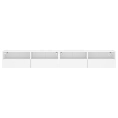 Vidaxl Zidni TV ormarići, 2 kom, bijeli, 100x30x30 cm