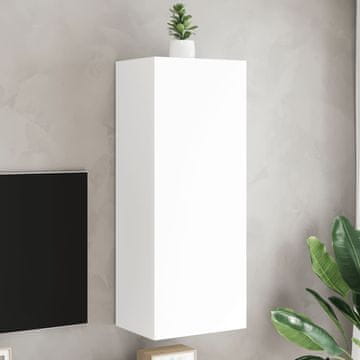 Vidaxl Zidni TV ormarić, bijeli, 40,5 x 30 x 102 cm