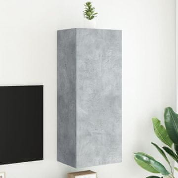 Vidaxl Zidni TV ormarić boje betona i sive 40,5 x 30 x 102 cm