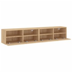 Vidaxl Zidni TV ormarići, 2 kom, Sonoma hrast, 80x30x30 cm