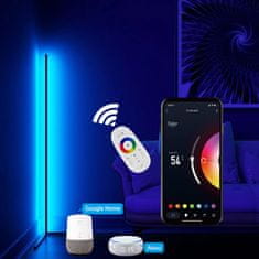 BOT Nordic pametna kutna LED podna lampa N2 140 cm WiFi RGB bijela
